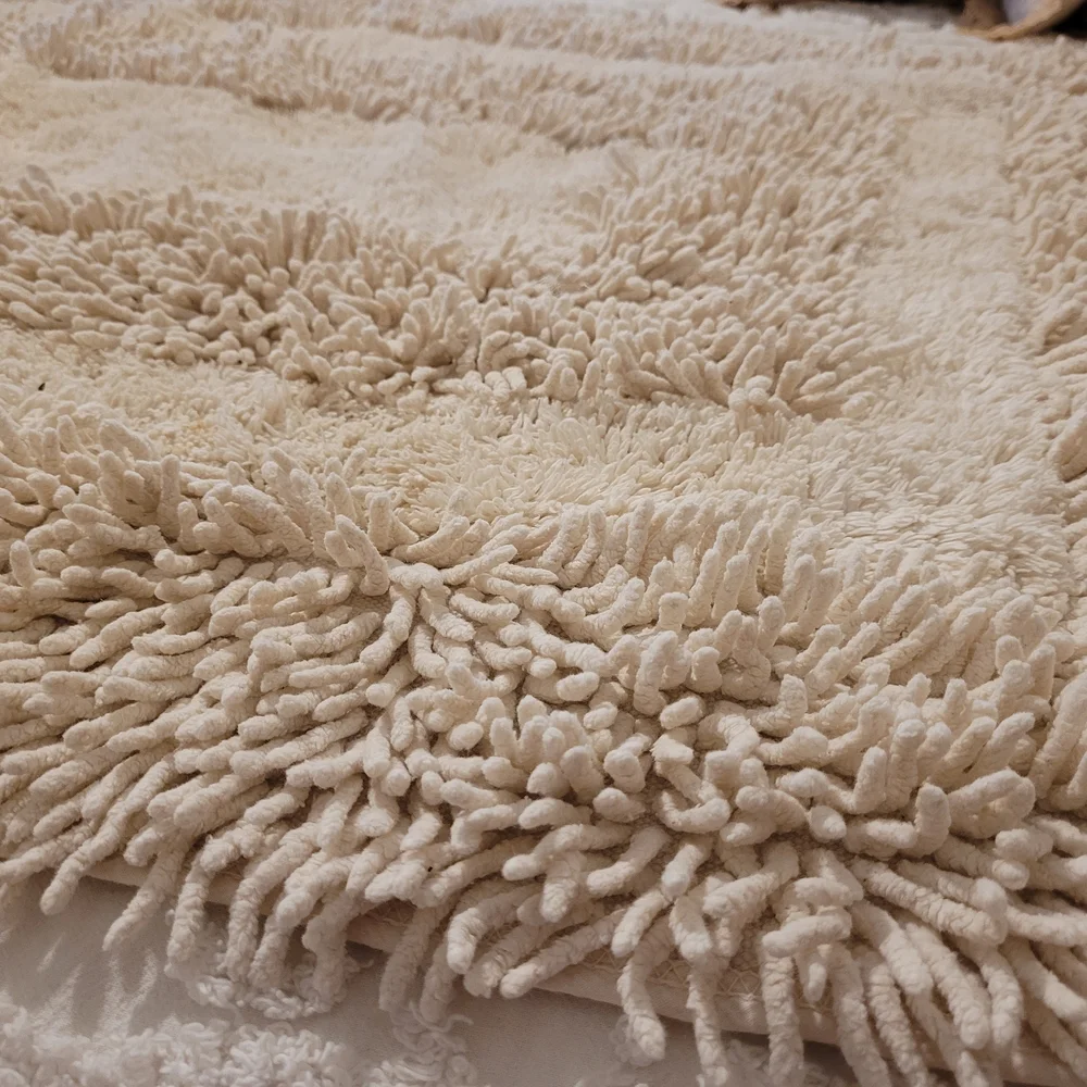 Plush Cream Shag Rug
